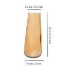 Glass Vase for Home Decor- Decorative Flower Vases for Centerpieces Living Room Kitchen Office Wedding (Gold)