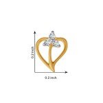 18 Kt Yellow Gold And Diamond Clip-On Earring For Women