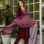 BEAUTIFUL ROMAN MODAL SILK KURTI WITH CLASSY COMFORT PANT AND SILK PRINTED DUPATTA